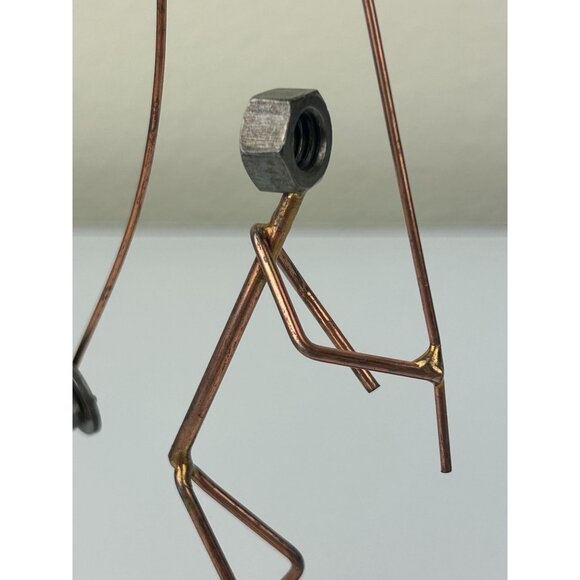 Rock Creek Metal Craft Nuts Wire Bolts Fly Fishing Art Welded Figure Eclectic - Picture 4 of 15